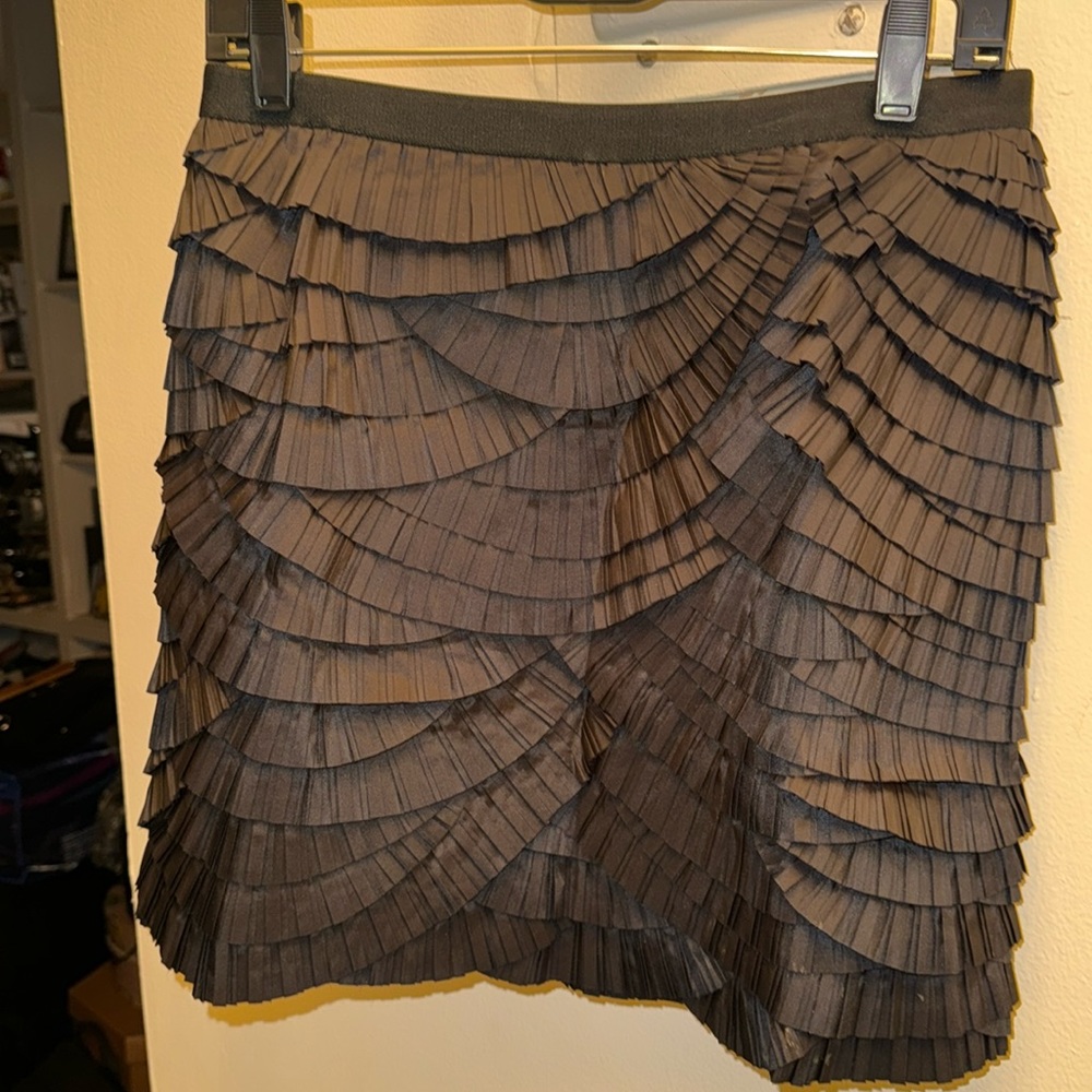 DVF SILK SCALLOPED MINI SKIRT